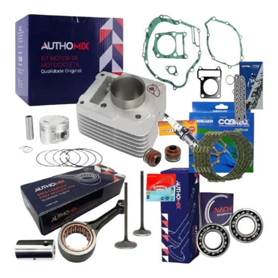 Imagem de Kit Motor Completo Biela Juntas Valvulas Ybr/xtz125 Até 2005