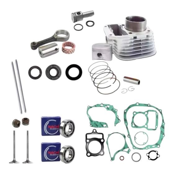 Imagem de Kit Motor Completo Cg 125 Titan 99 Rolamentos Biela Balancim