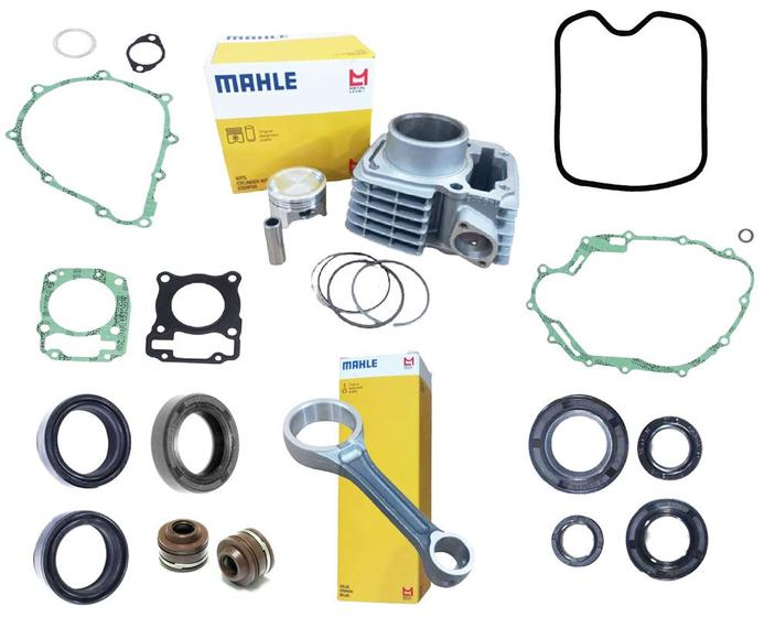 Imagem de Kit Motor Completo Cilindro Pistão Anel Juntas Biela Honda Cg 150 Titan Cg 150 Fan Cg 150 Cargo Nxr Bros 150 Mix Es Esd Ks