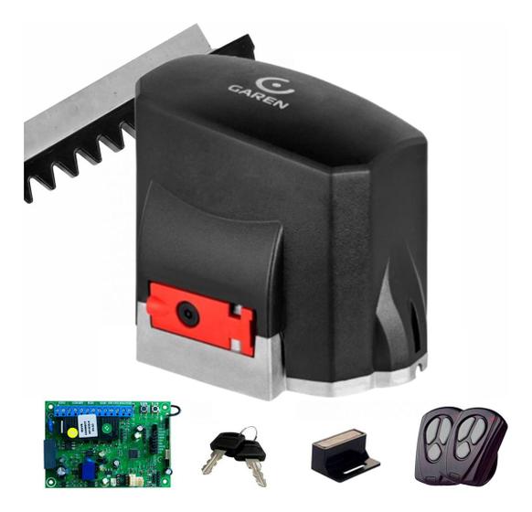 Imagem de Kit Motor De Portão Deslizante KDZ Speed Wave 1/3 Garen Automatizador De Portões até 500kg + 5,5 Metros Cremalheira