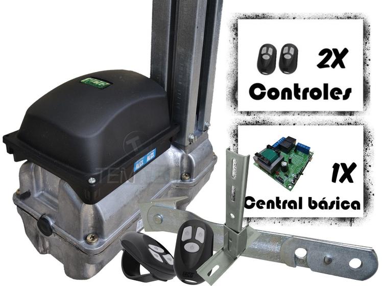 Imagem de KIT MOTOR PORTÃO BASCULANTE RCG TAG 300Kg 127 OU 220V + 2 CONTROLES