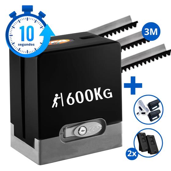 Kit Motor Portão Eletronico Deslizante Ppa Dz Hub 600kg 2tx Menor preço em Kit Motor Portão Eletronico Deslizante Ppa Dz Hub 600kg 2tx