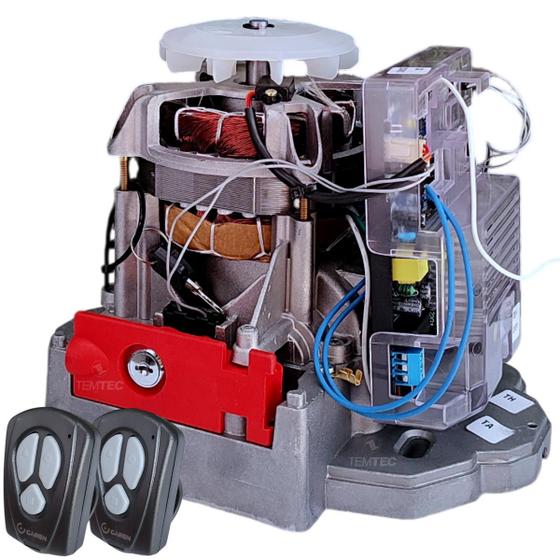 Imagem de Kit motor portão eletrônico tsi 500kg 1/4cv 2controles garen