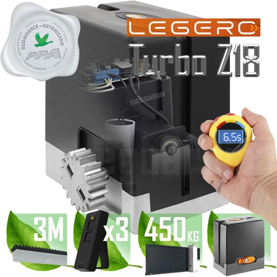 Imagem de Kit Motor Ppa Dz Hub Legero Turbo Z18 3 Crem 3 Control 450kg