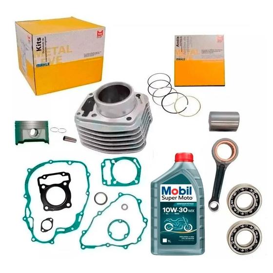 Imagem de Kit Motor Titan 160 Fan Bros Biela Rolamentos juntas oleo