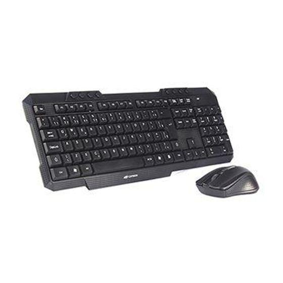 Imagem de Kit Mouse e Teclado C3TECH Sem Fio USB Preto