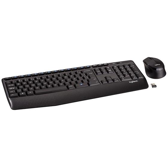 Imagem de Kit Mouse E Teclado Logitech Mk345 Sem Fio Preto