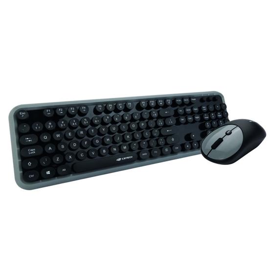 Imagem de Kit Mouse e Teclado sem Fio wireless K-W200BGY