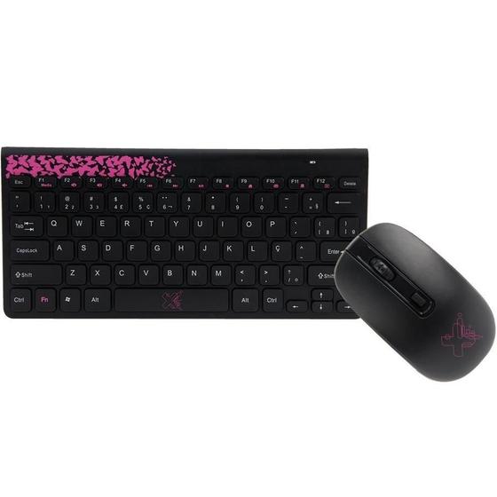 Imagem de Kit Mouse Teclado S/ Fio Maxprint Freestyle Series Compacto