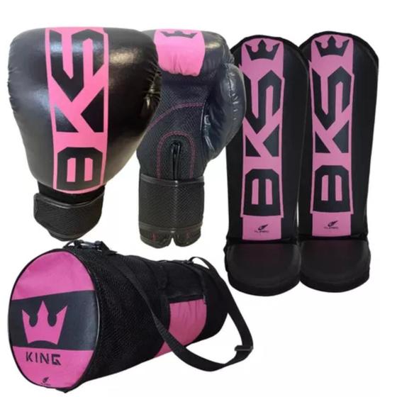 Kit Muay Thai Luva Caneleira Bolsa Artes Marciais Bks Menor preço em Kit Muay Thai Luva Caneleira Bolsa Artes Marciais Bks