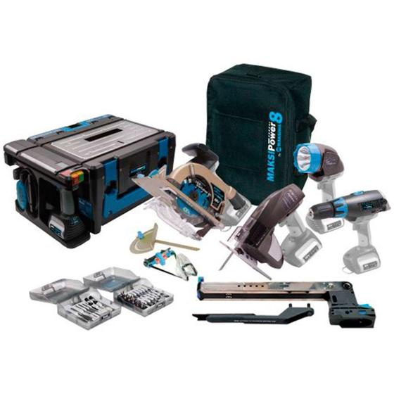 Kit Multi Função Maksipower 8 à Bateria 18V Bivolt com Fura Menor preço em Kit Multi Função Maksipower 8 à Bateria 18V Bivolt com Fura