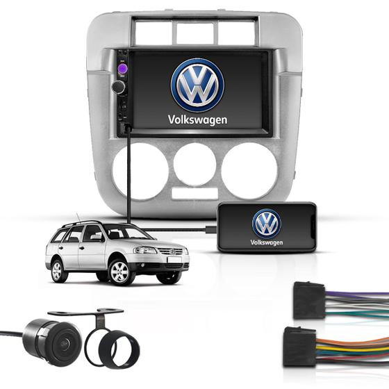 Imagem de Kit Multimidia 2 Din 7" Mp5 Bt Espelha Volkswagen Saveiro G4