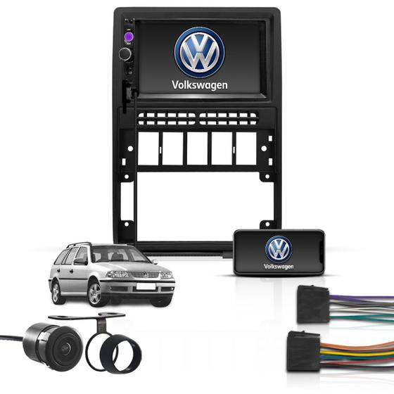 Imagem de Kit Multimidia 7" 2 Din Mp5 Bt Espelha Volkswagen Parati G2