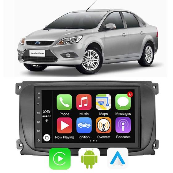 Imagem de Kit Multimidia Android 7 Pol Focus 2009-2013 Carplay Wifi Rádio