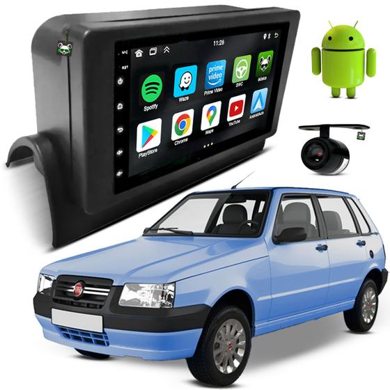 Imagem de Kit Multimidia Android 7 Polegadas Uno Mille 1997 98 99 00 01 02 03 04 05 06 07 08 09 10 11 12 2013