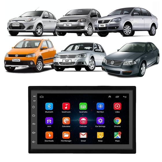 Imagem de Kit Multimidia Android 7" SpaceFox CrossFox Bora Fiesta 2005-2012 Tv Wifi
