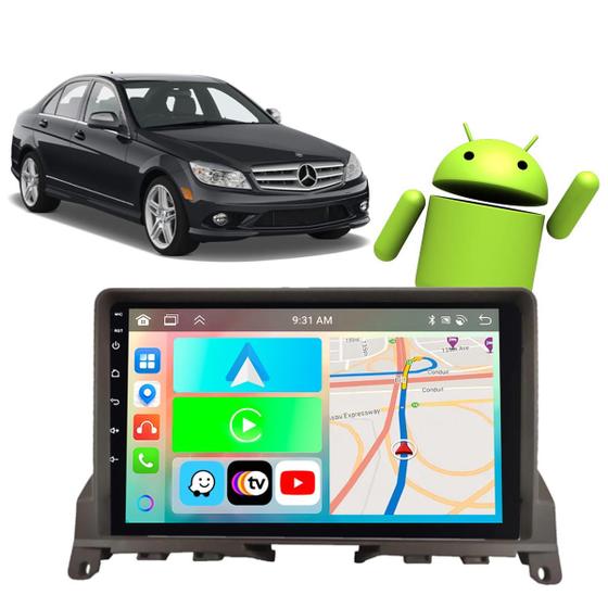 Imagem de Kit Multimídia Android 9 Polegadas Classe C 2008-2011 CarPlay