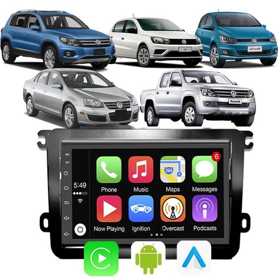 Kit Multimidia Android Auto Carplay Gol G7 Fox Amarok Jetta Passat ...