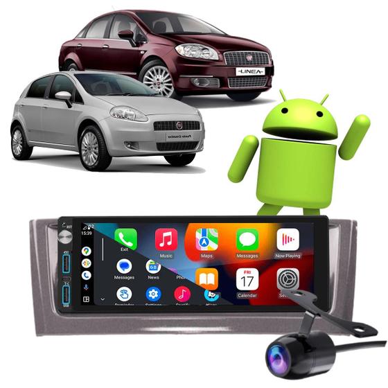 Imagem de Kit Multimidia Android-Auto Punto 2008-2012 1 Din 2-32Gb Gps