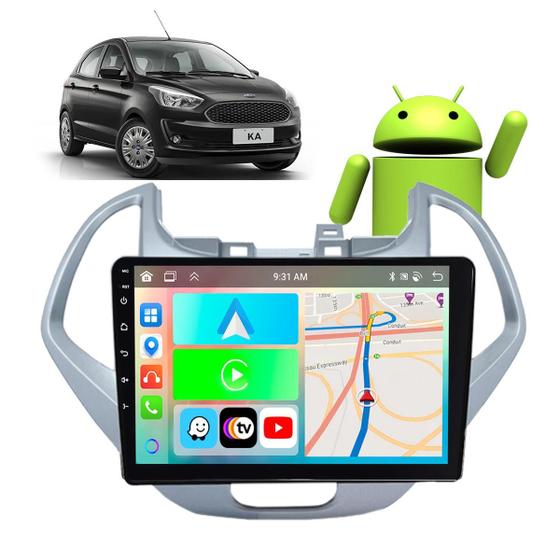 Imagem de Kit Multimidia Android Carplay 9 Pol Ka 2018 a 2021 GPS Wifi