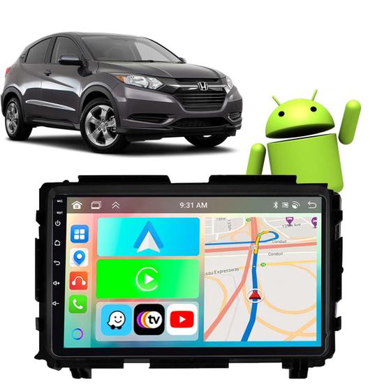 Imagem de Kit Multimidia Android Carplay 9 Polegadas HRV 2015 A 2021 GPS TV Wifi