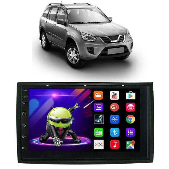 Imagem de Kit Multimídia Android Chery Tiggo 2010 2011 2012 2013 2014 2015 7" GPS Integrado Tv Online