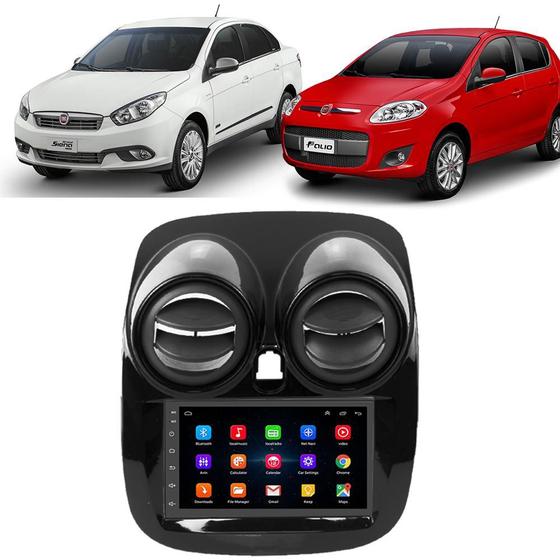 Imagem de Kit Multimídia Android Grand Siena 2012 2013 2014 2015 2016 2017 2018 7 Polegadas GPS Tv Online