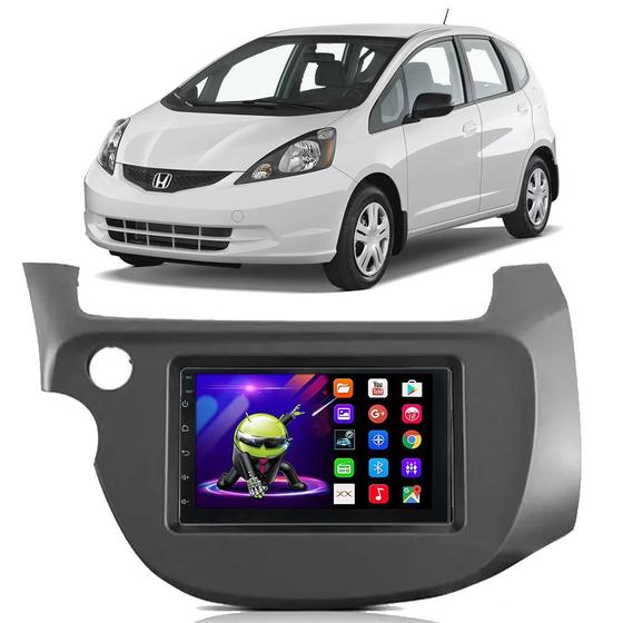 Imagem de Kit Multimídia Android Honda Fit 2009 2010 2011 2012 2013 2014 2 DIN 7" GPS Integrado Tv Online