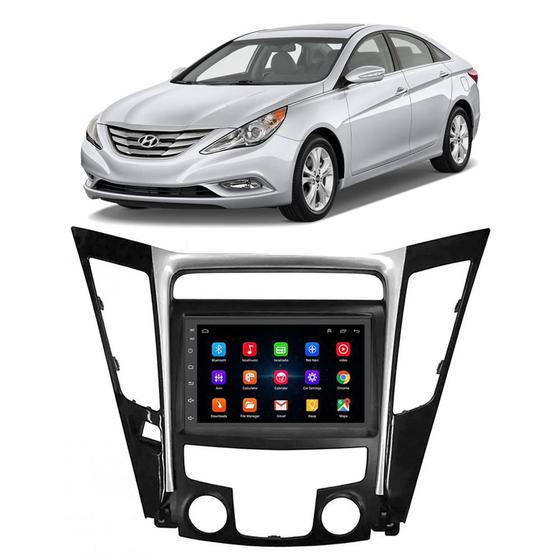 Imagem de Kit Multimídia Android Hyundai Sonata 2011 2012 2013 2014 7" GPS Integrado Tv Online Bt
