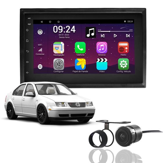 Imagem de Kit Multimidia Android Mp5 2din Dvd Volkswagen Bora Wifi Gps