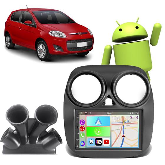 Imagem de Kit Multimidia Android Palio 2012-13-14-15-16-17-18 CarPlay/Android Auto GPS Tv Bluetooth Waze Play Store