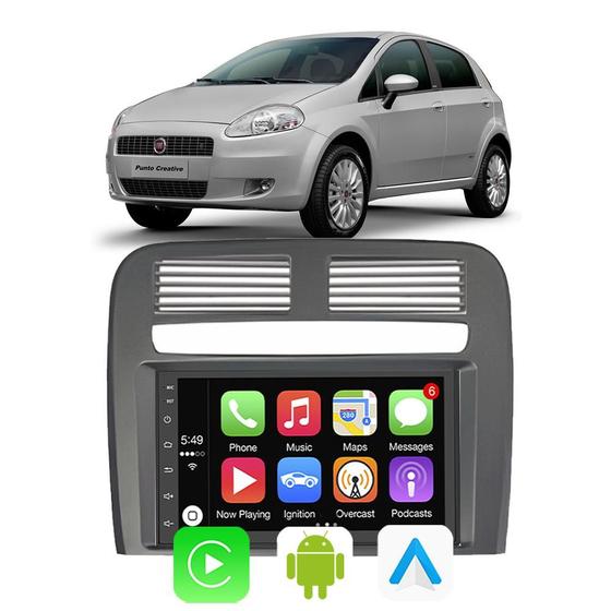 Imagem de Kit Multimidia Android Punto 2008-2012 7 Pol Carplay Wifi GPS