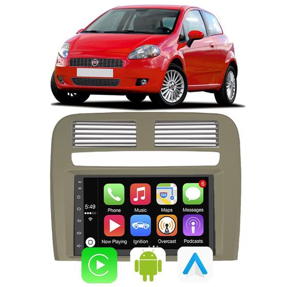 Imagem de Kit Multimidia Android Punto 2008-2012 7 Pol Carplay Wifi GPS