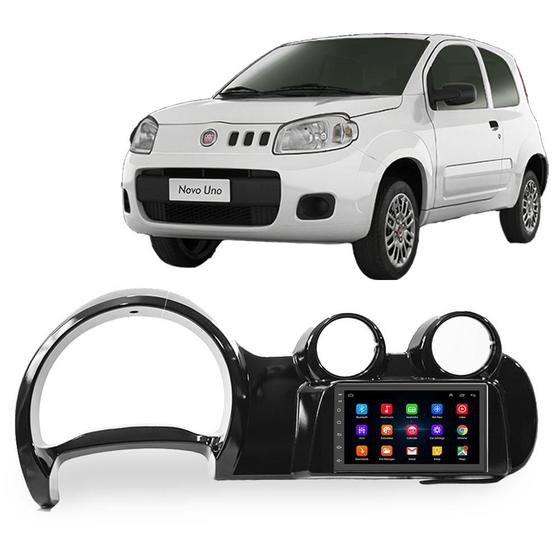 Imagem de Kit Multimidia Android Uno 2011 A 2016 Fiorino 2011 A 2021 7" Gps Integrado Tv Online Bluetooth