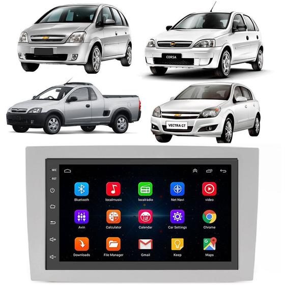 Imagem de Kit Multimidia Android Vectra Meriva 03 05 07 09 10 7 Pol GPS Wifi