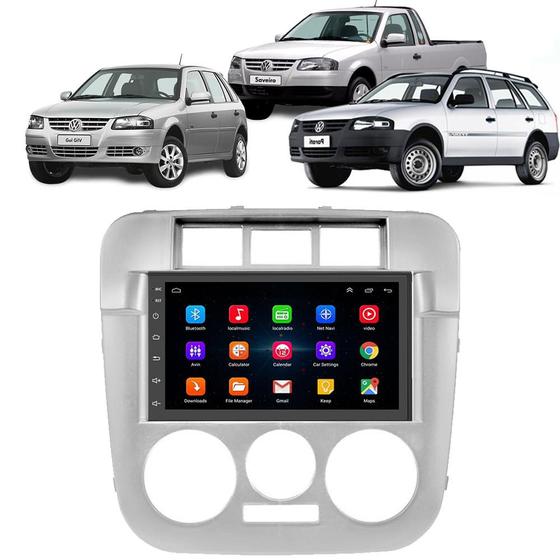 Imagem de Kit Multimidia Android Volkswagen Gol G4 7 Pol GPS TV BT Rádio