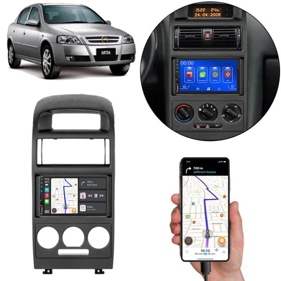 Imagem de Kit Multimídia Astra 1998-2012 Tela 7" MP5 Bluetooth Carplay Android-Auto