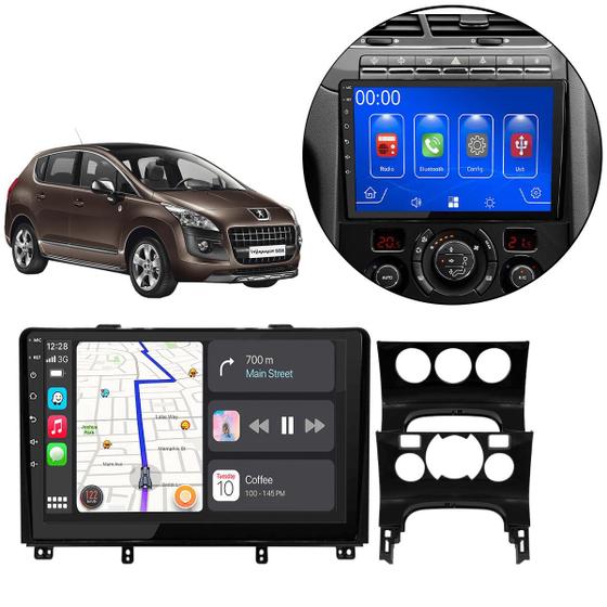 Imagem de  Kit Multimidia Carplay 9 Pol Peugeot 3008 2011 - 2016 MP5 BT TouchScreen 