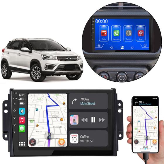 Imagem de Kit Multimidia Carplay 9 Pol Tiggo 2019 - 2022 MP5 Android Auto