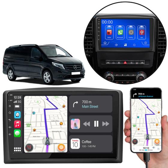 Imagem de Kit Multimidia Carplay 9 Pol Vitto 2015 2016 2017 MP5 Comando De Voz via Google e Siri