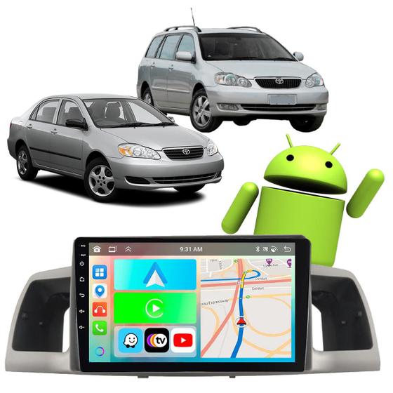 Imagem de Kit Multimidia CarPlay 9 Polegadas Corolla 2003 2004 2005 2006 2007 2008