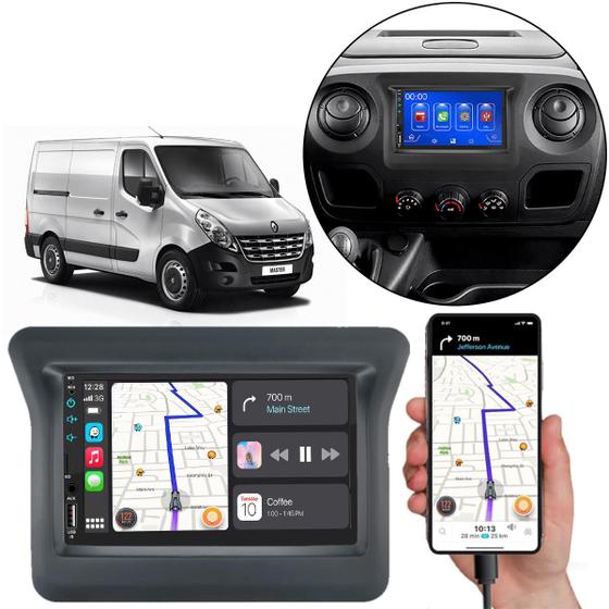 Imagem de Kit Multimidia Carplay Master 2013-2024 7 Pol MP5 Touch-screen + Câmera de Ré