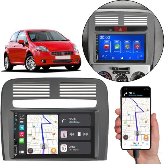 Imagem de Kit Multimídia Carplay Punto 2008-2012 7 Pol MP5 Touch-screen + Câmera de ré