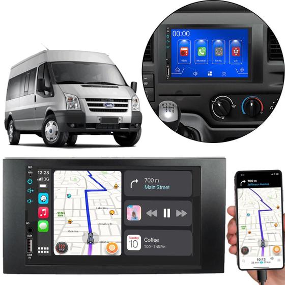Imagem de Kit Multimídia Carplay Trasint 2009 A 2014 7 Pol MP5 Touch-screen + Câmera de ré