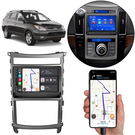 Imagem de Kit Multimídia Carplay Vera-Cruz 2007 A 2012 7 Pol MP5 Touch-screen + Câmera de ré