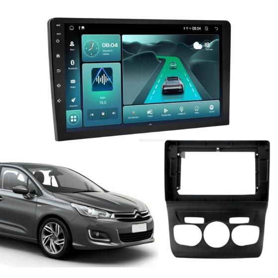 Imagem de Kit Multimídia Citroen C4 Lounge 2013 a 2018 com Carplay e Android Auto