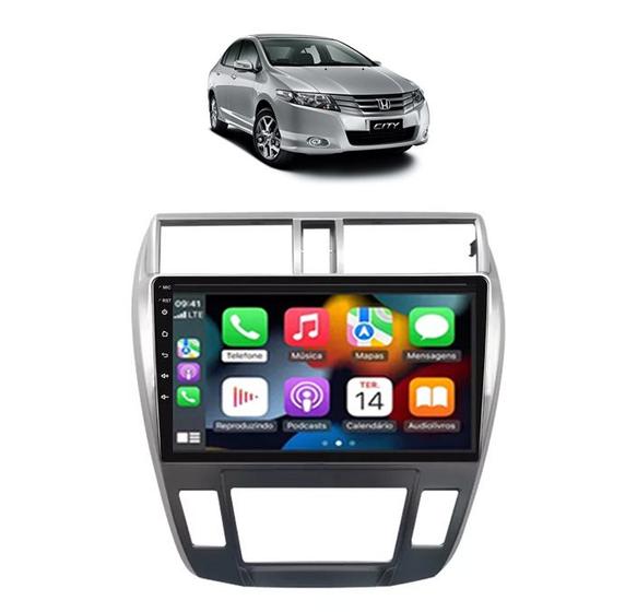 Imagem de Kit Multimidia City Ar Digital 2008 / 2014 Carplay AndroidAuto 9 Pol - Roadstar 908BR