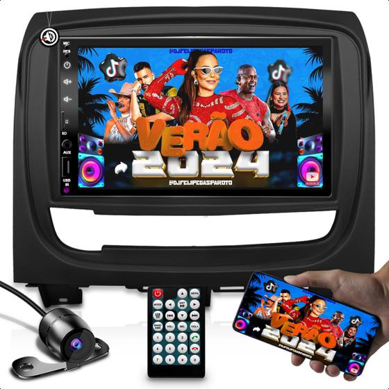 Kit Multimidia com Bluetooth espelhamento + Moldura 7 Polegadas compativel com STRADA STRADA ADVENTURE WEEKEND WEEKEND ADVENTURE SIENA + Camera de ré - E-TECH Imagem de Kit Multimidia com Bluetooth espelhamento + Moldura 7 Polegadas compativel com STRADA STRADA ADVENTURE WEEKEND WEEKEND ADVENTURE SIENA + Camera de ré