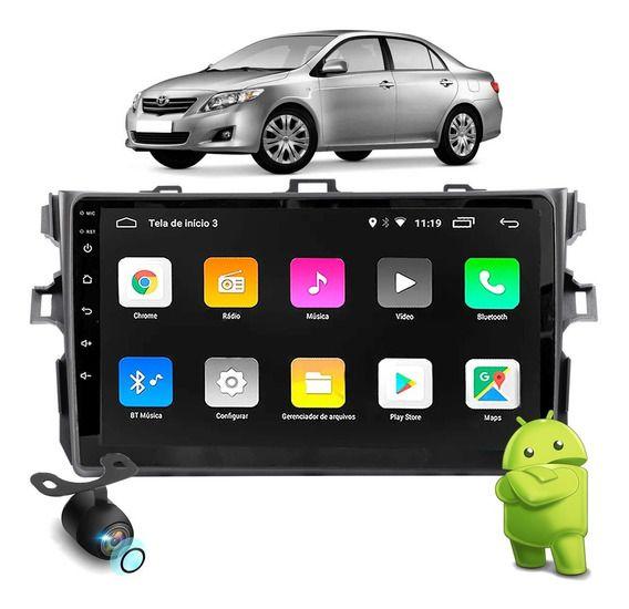 Imagem de Kit Multimídia Corolla 09 / 14 Android 2/32GB 9 Pol Gps USB Rádio Bt Carplay