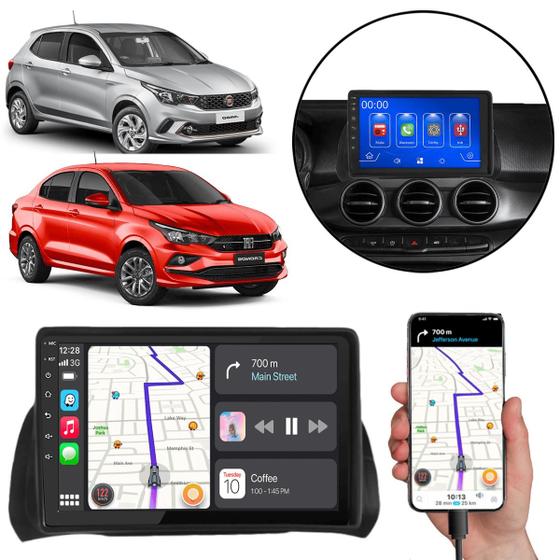 Imagem de Kit Multimidia Cronos Argo 2018-2023 9 Pol Android-Auto Carplay Mp5